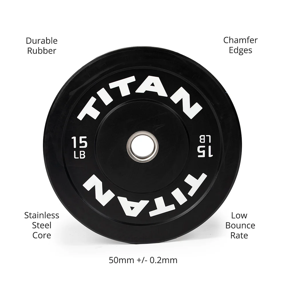 Scratch and Dent, 15 LB Pair Economy Bumper Plates - Image 2