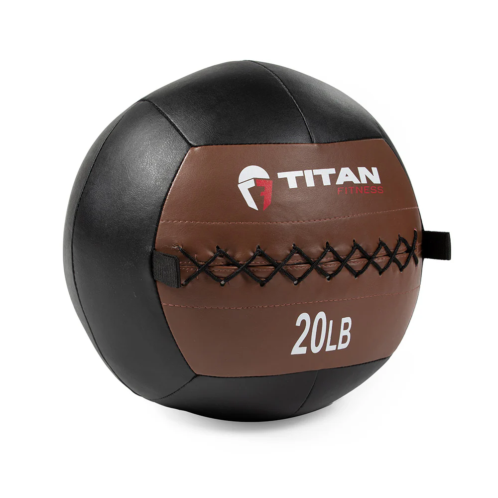 Scratch and Dent, 20 lb Soft Medicine Wall Ball Leather