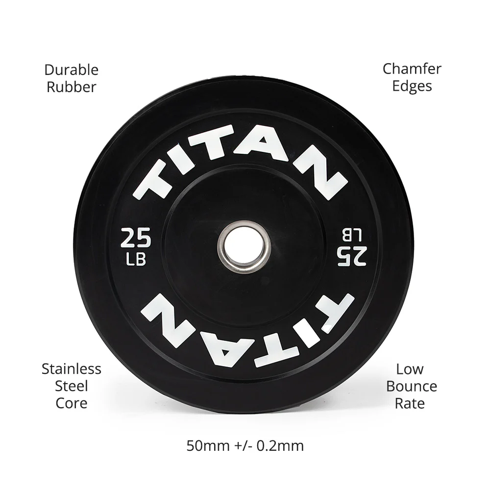 Scratch and Dent, 25 LB Pair Economy Bumper Plates - Image 4