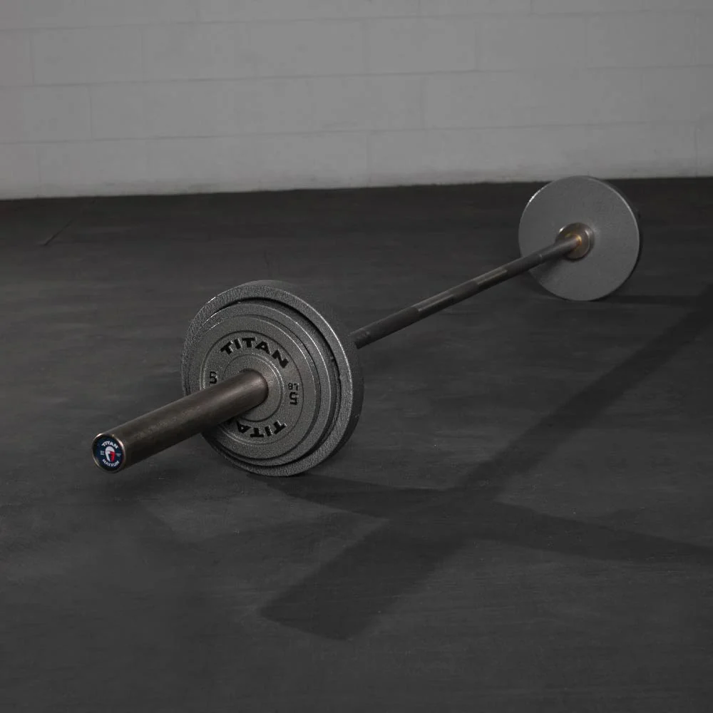 5 LB Pair Cast Iron Olympic Plates - Image 2