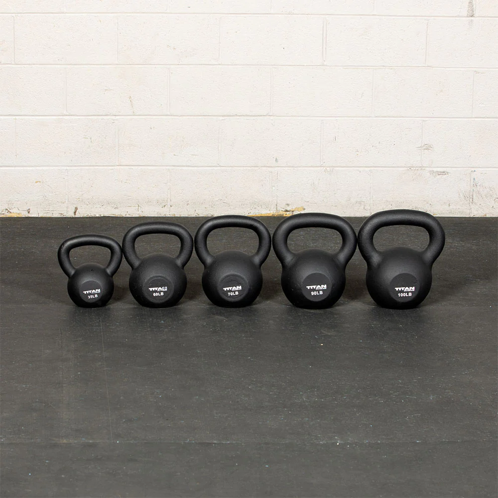 70 LB Set Cast Iron Kettlebells - Image 4