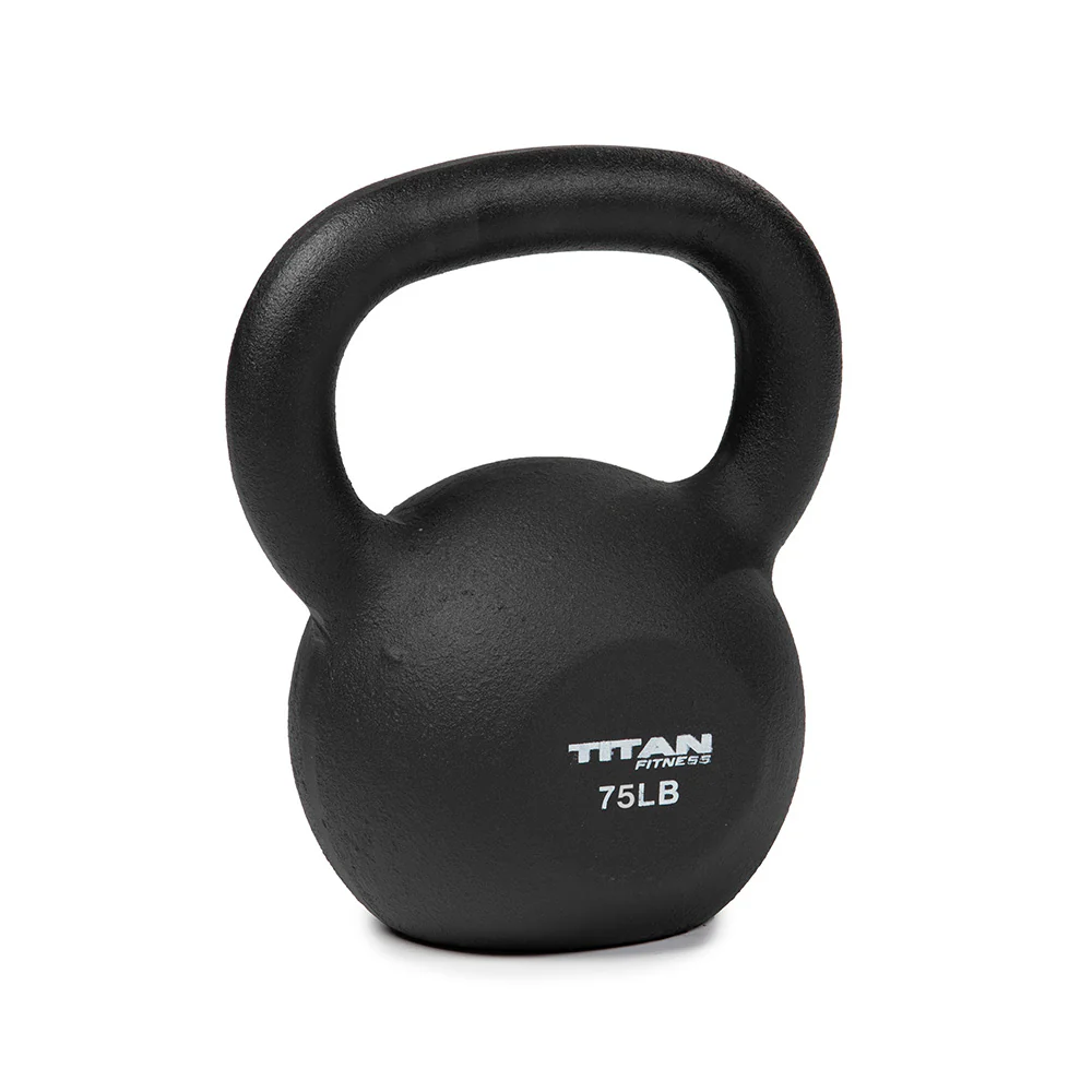Scratch and Dent, 75 LB Cast Iron Kettlebell