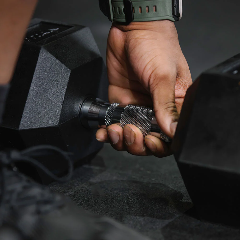 75 LB Rubber Hex Dumbbells - Image 5