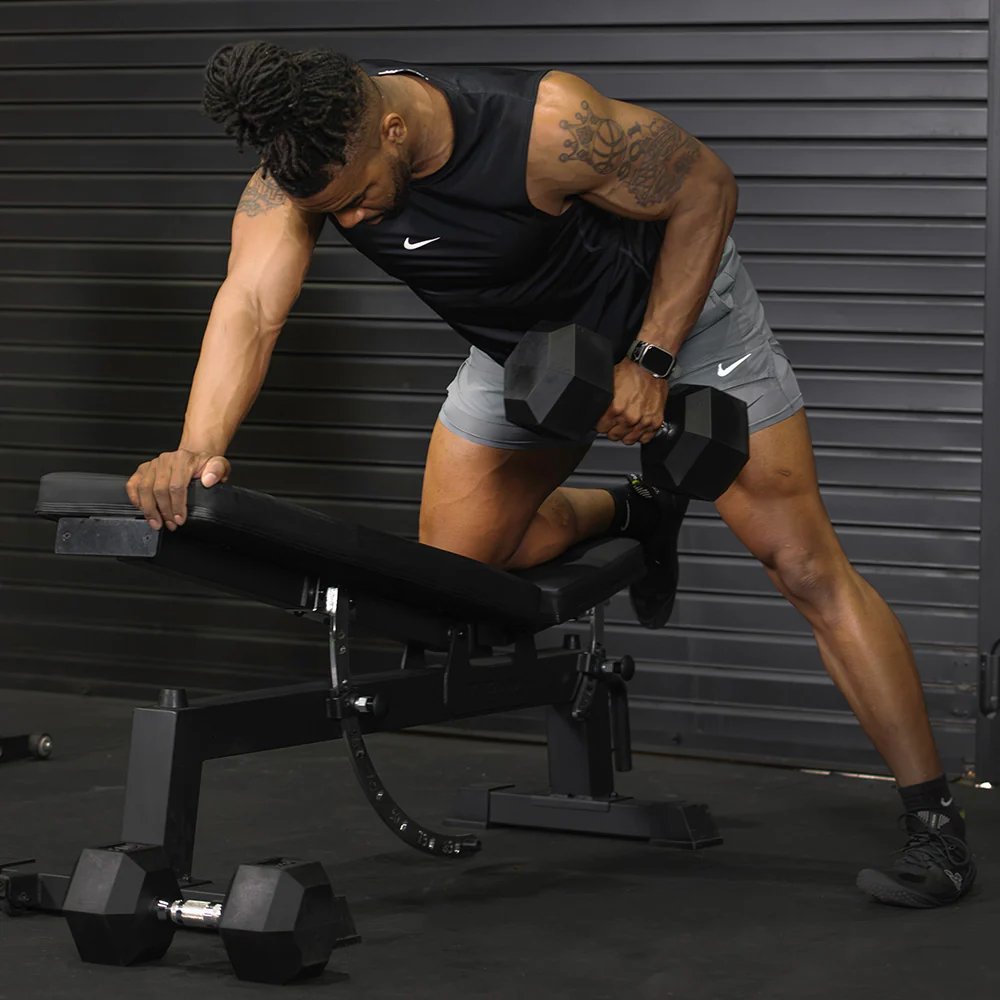 85 LB Rubber Hex Dumbbells - Image 4