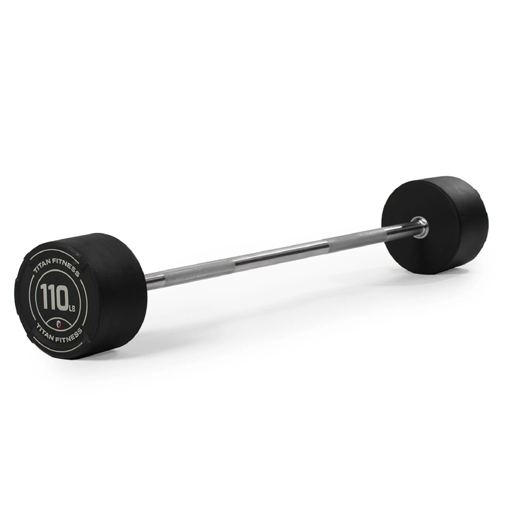 Scratch and Dent, 110 LB Straight Fixed Urethane Barbell