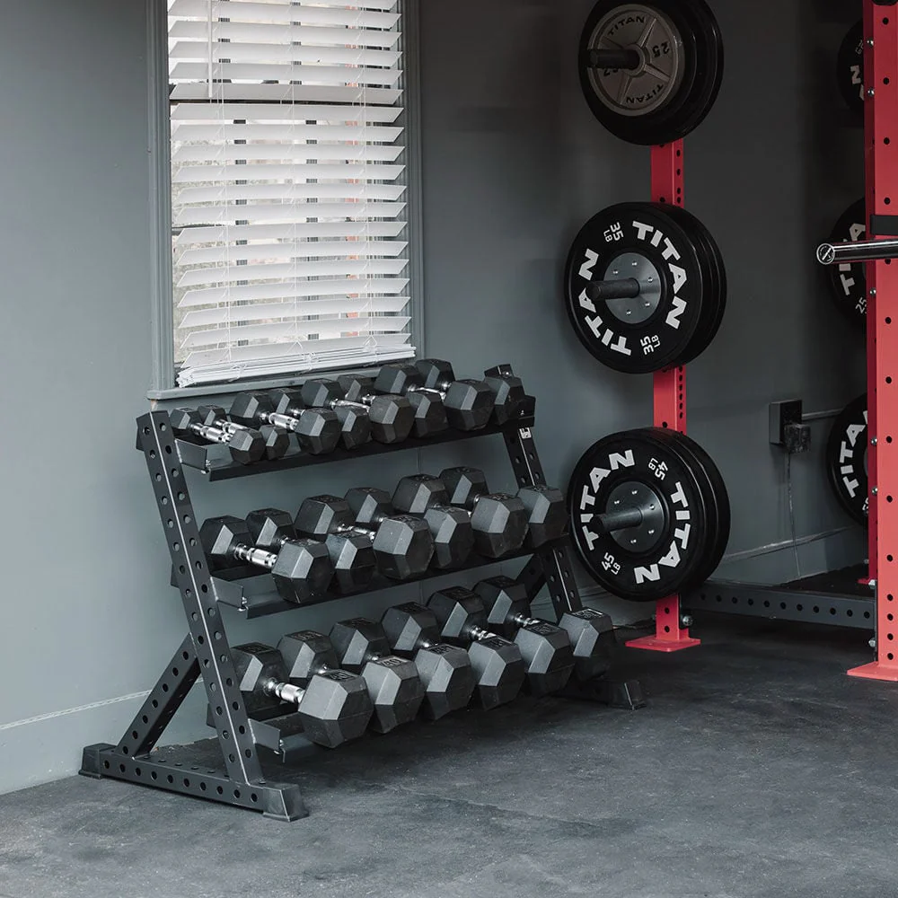 Scratch and Dent, 3-Tier Dumbbell Weight Rack - Image 3