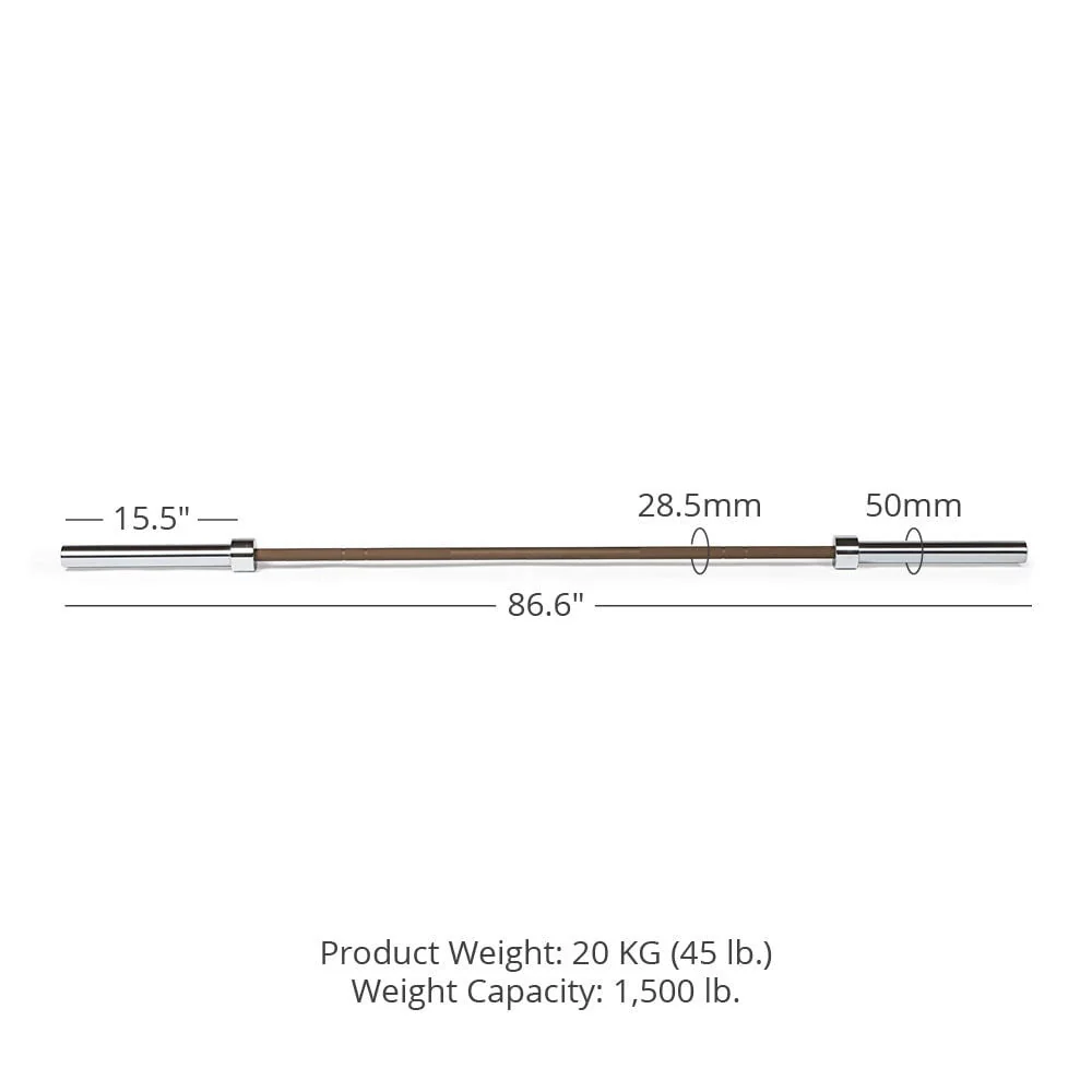 Scratch and Dent, TITAN Series Cerakote Olympic Barbell - Image 7