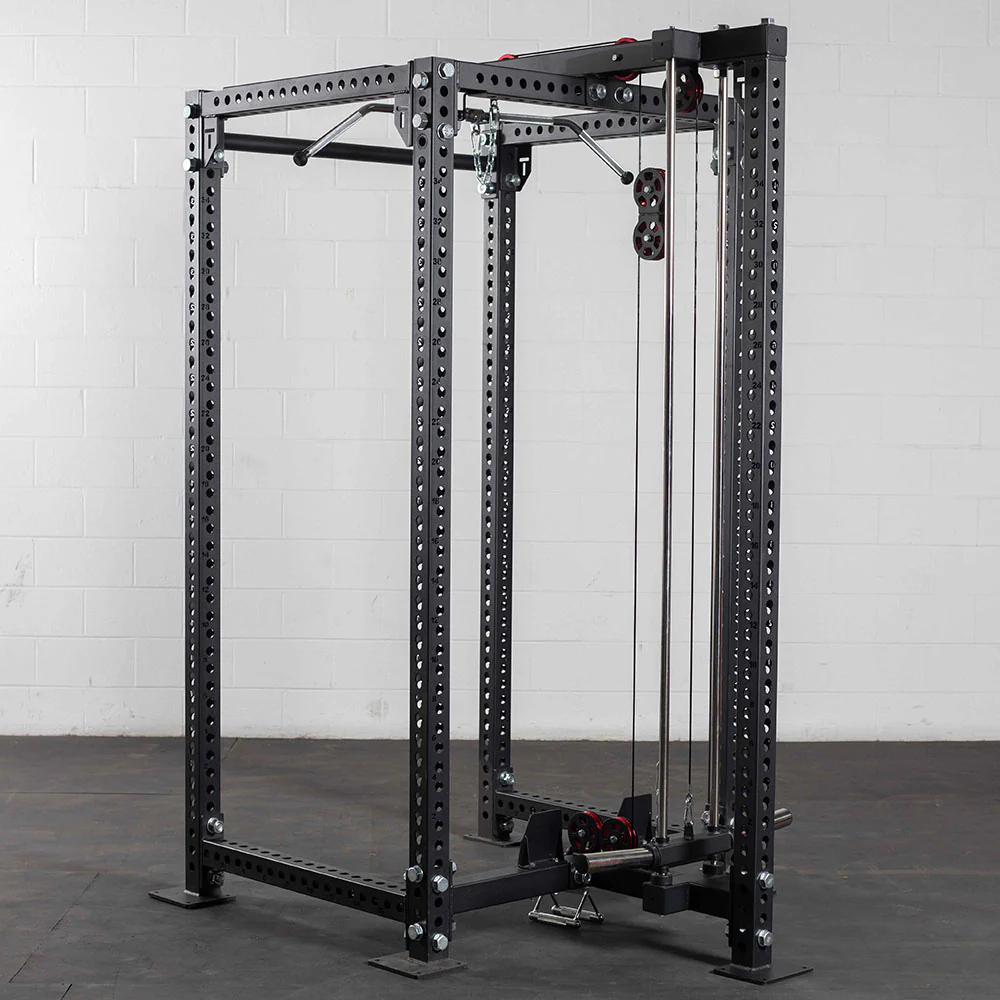 Scratch and Dent, TITAN Series Lat Tower Power Rack Attachment | 100" / No Crossmember - Image 2