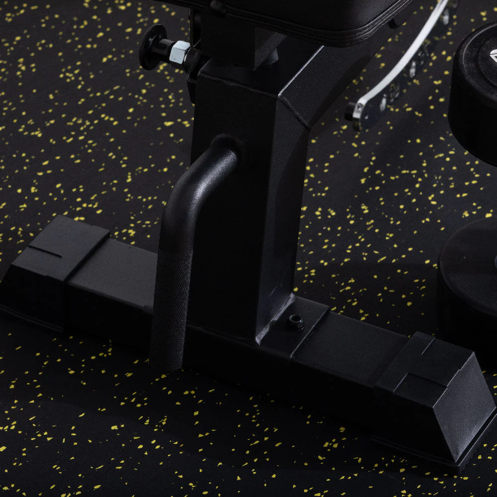 Scratch and Dent, Yellow Crumb Rubber Gym Flooring Roll - Image 4