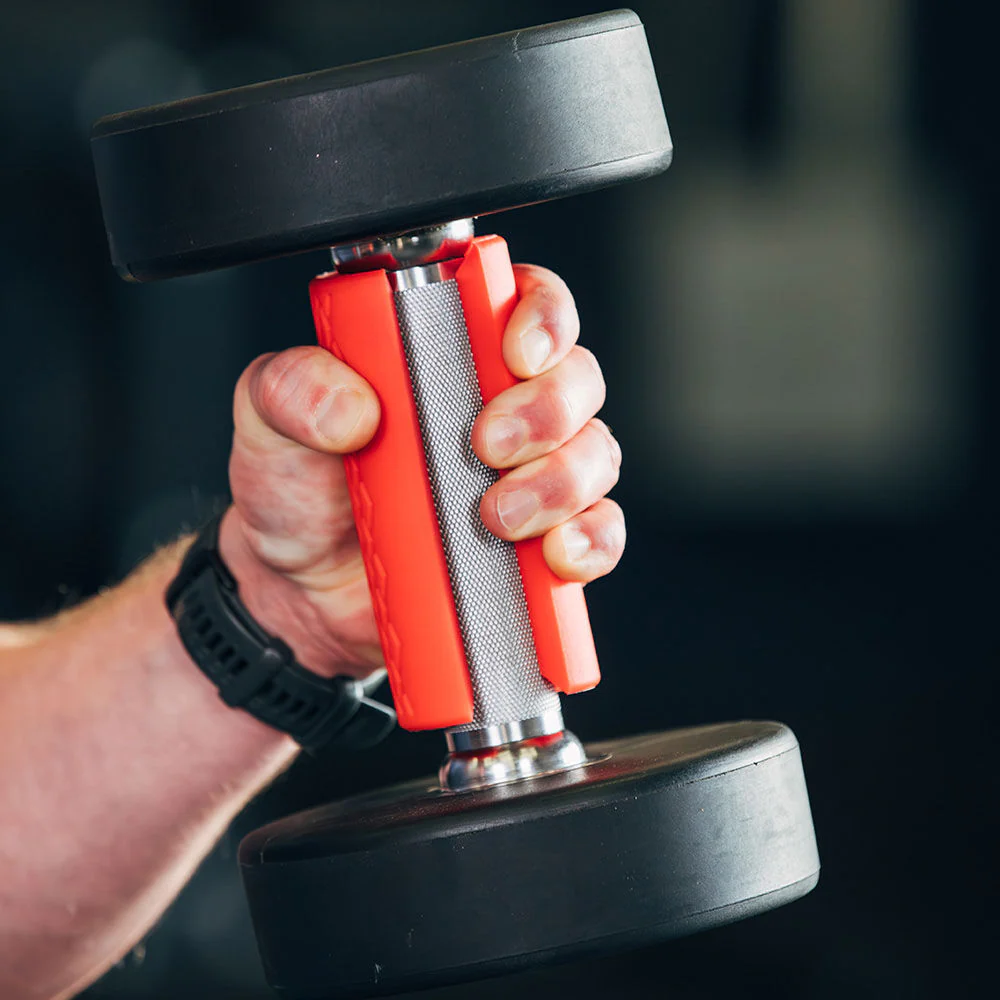 Scratch and Dent, 2" Red Weight Bar Grips - Image 5
