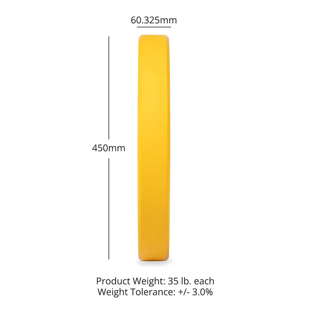 35 LB Single Economy Color Bumper Plate - Image 8