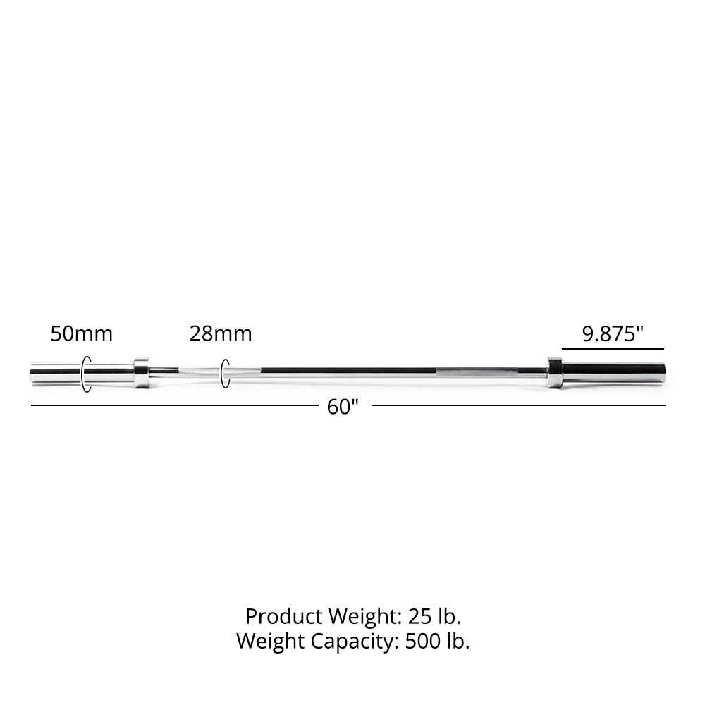 60" Olympic Barbell - Image 6