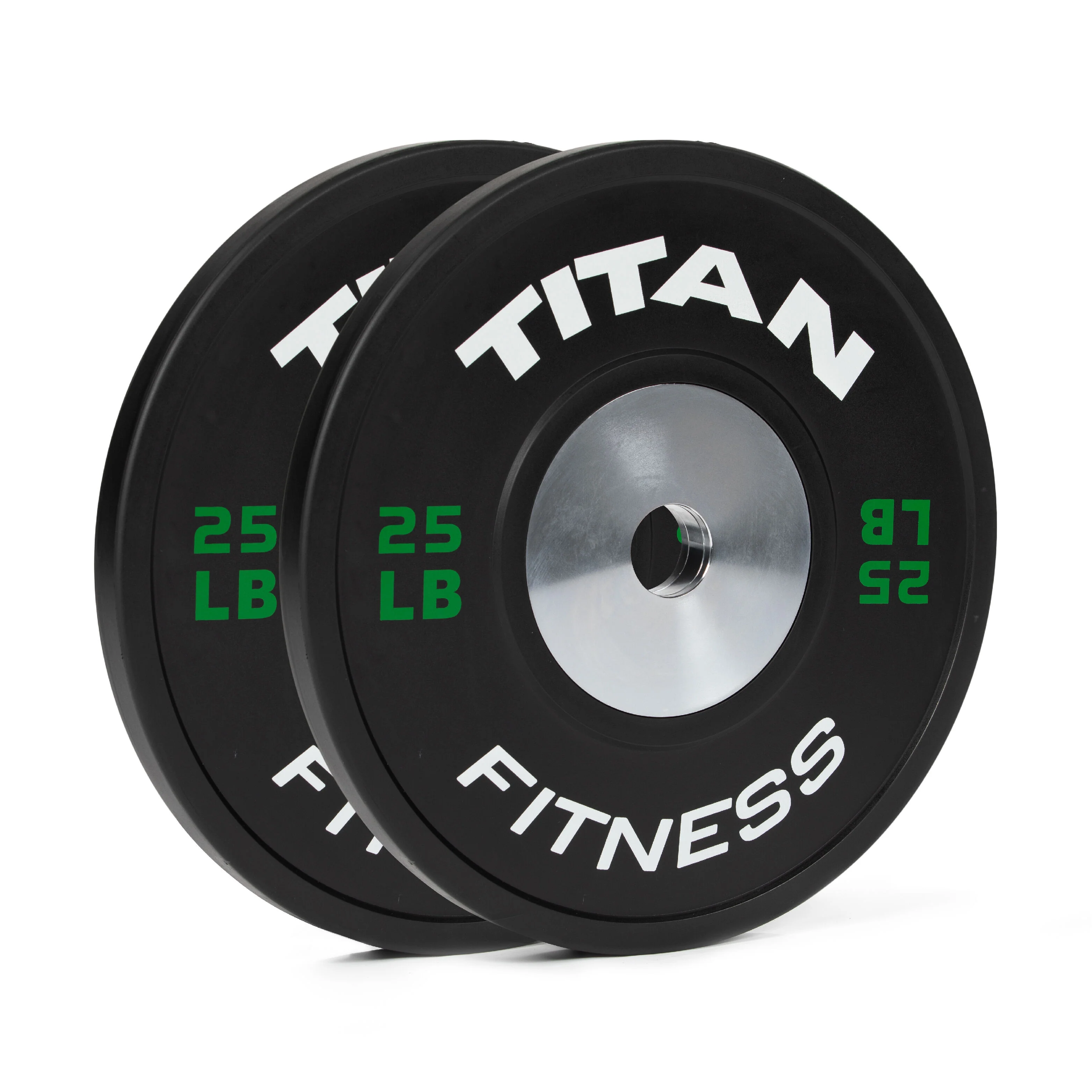 Scratch and Dent - Elite Olympic Bumper Plates | Black | 25 LB Pair - FINAL SALE
