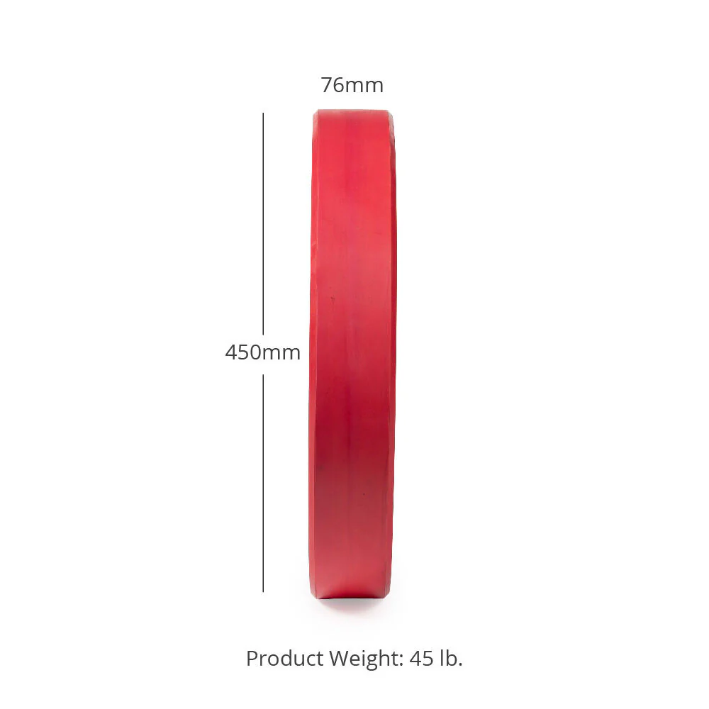 Scratch and Dent - Olympic Rubber Bumper Plates | Color | 45 LB Single |  - FINAL SALE - Image 2