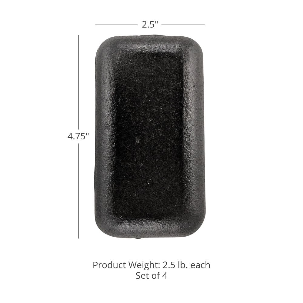 Scratch and Dent - Set of (4) 2.5 LB Weight Vest Ingots - FINAL SALE - Image 4
