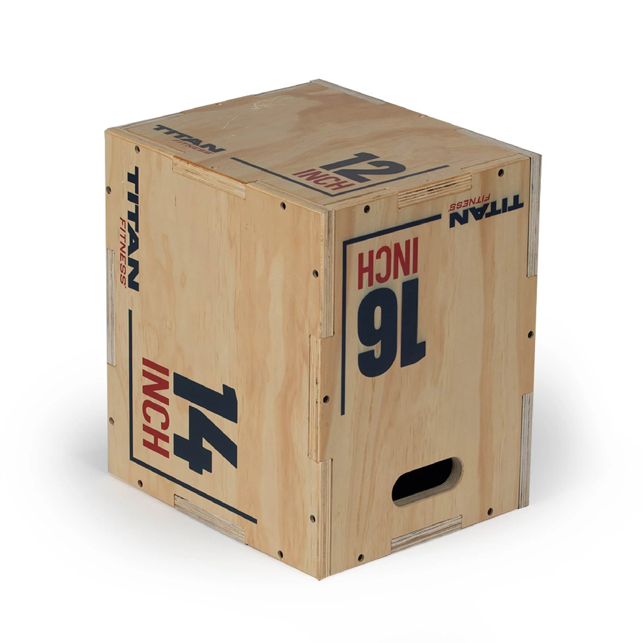 Scratch and Dent, Youth 3-in-1 Wooden Plyometric Box – 12" x 14" x 16"