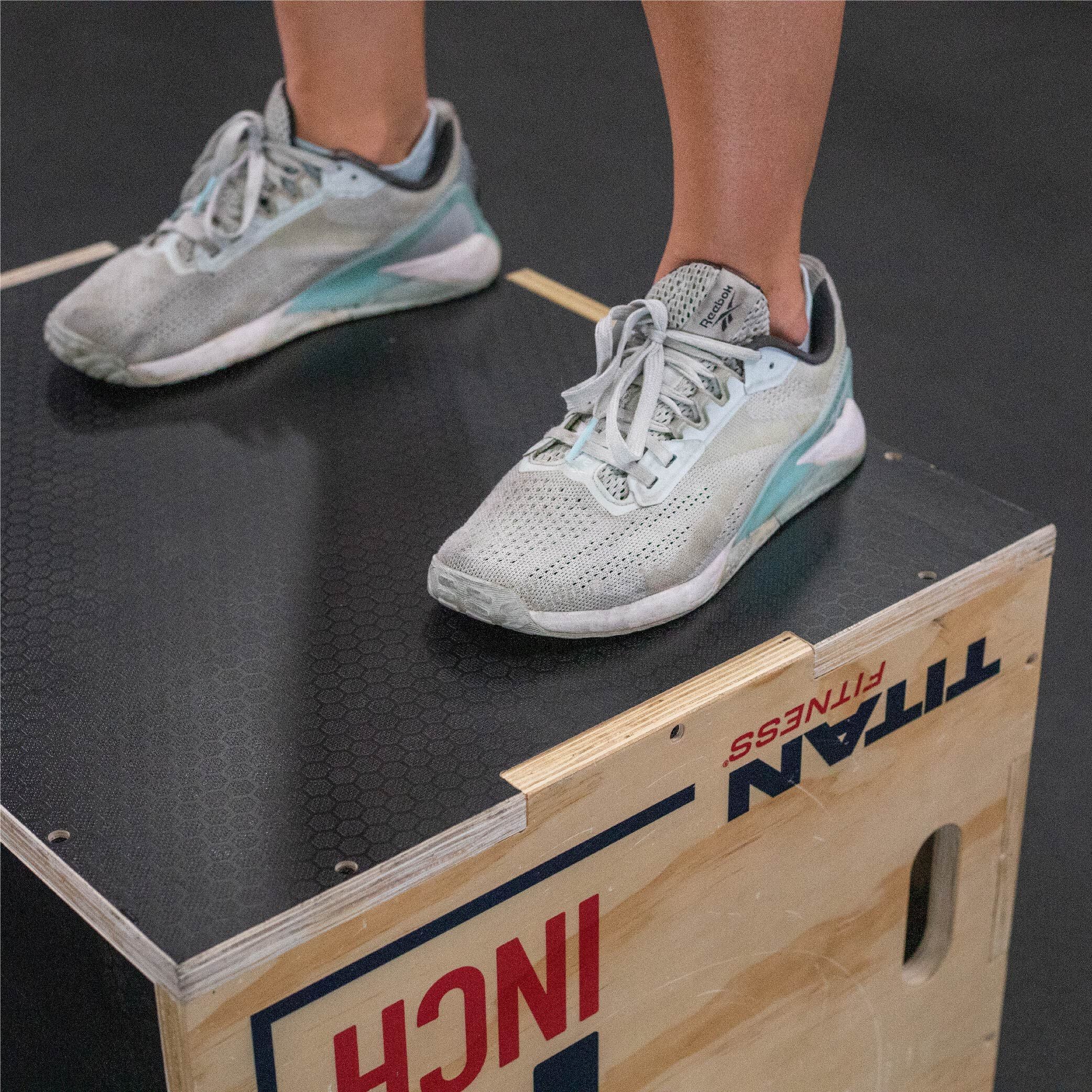 Scratch and Dent, Youth 3-in-1 Wooden Plyometric Box – 12" x 14" x 16" - Image 2